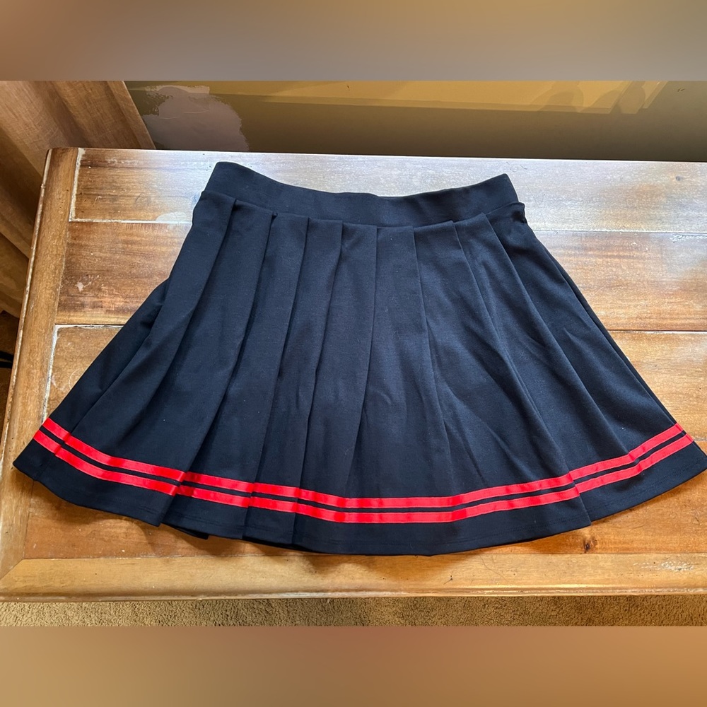 Wild Fable NWT Women's Black Red Pleated
Casual Sporty Tennis Skirt L